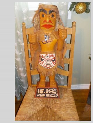 Vtg Odin Lonning Totem Pole Nw Coast Native American Tlingit
