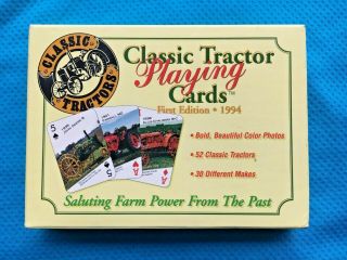 28 Vintage 1994 Classic Tractor Playing Cards 2 Decks John Deere Ect