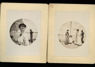 Early Kodak No 1 Round Photos - 1889 Marion Massachusetts