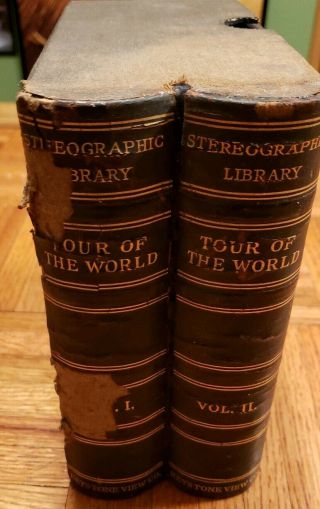 Keystone View Co.  Stereographic Library Tour Of The World Vol I&ii 100 Card Set