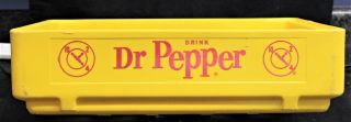 Dr.  Pepper Crate/carrier Yellow Plastic