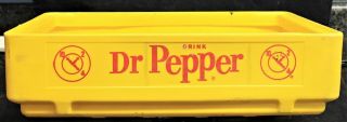 Dr.  Pepper Crate/Carrier Yellow Plastic 2