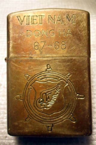 Vietnam Dong Ha 67 - 68 Vietnam War Zippo Lighter