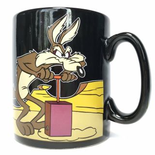 Warner Bros 1994 Wile Coyote Genius At Work Jumbo Mug Xl 4 " X 5 " Coffee Cup Big