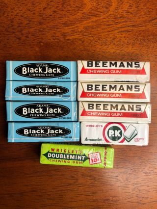 Vintage Adams Black Jack,  Beemans & Wrigley 