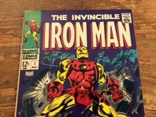 Invincible Iron Man 1 Marvel Comics 1968 Key Silver Age Origin COMB r 2