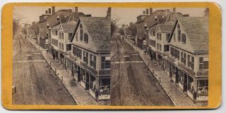 D J Pearson: Harvard Square Cambridge Mass Business Trade Signs 1860s Sv Stereo