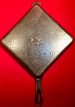 Griswold Cast Iron 768 Square Utility Skillet Flat Eb