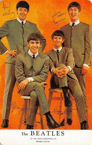 The Beatles Paul George John Ringo Single Swap Playing Card