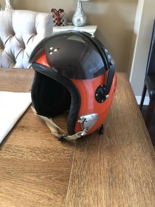 1969 Toptex Top Tex Protection Inc Pilot Flight Helmet Vietnan Nasa Test Pilot