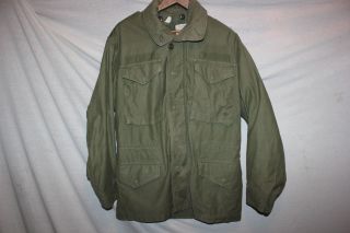 Us Military Issue Vietnam Era Od Green Og 107 Cotton M65 Field Jacket J21