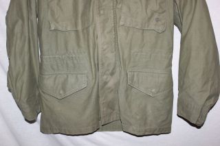 US Military Issue Vietnam Era OD Green OG 107 Cotton M65 Field Jacket J21 3