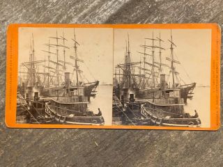 Canada Stereoview Harbor St John Brunswick By Climo C1870