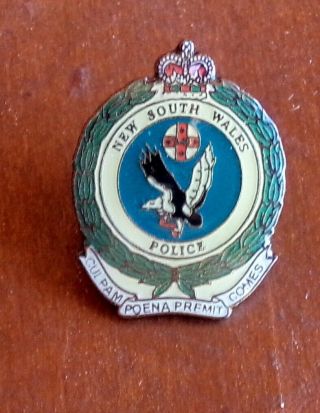 Obsolete Nsw Police Tie Lapel Pin Badge Variant 3
