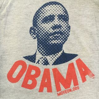 Obama 2008 T Shirt - - Moveon.  Org - - Pop Art Graphics American Apparel - - (xs)