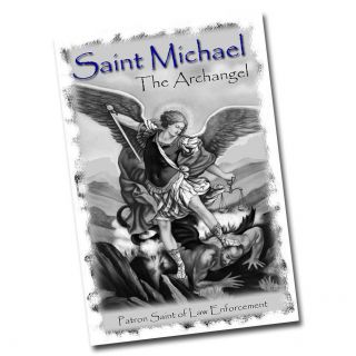 St Michael The Archangel Patron Saint Of Law Enforcement 8x12 Inch Aluminum Sign