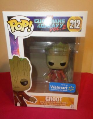 Funko Pop Groot Guardians Of The Galaxy Vol.  2 Walmart Exclusive Avengers Marvel