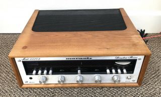 Vintage Marantz Model 2220b Stereo Receiver W/ Wood Cabinet Nr
