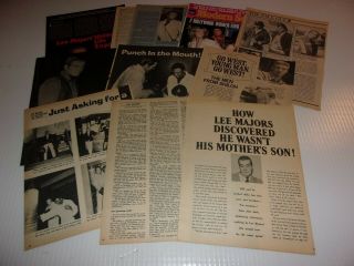 Lee Majors Clippings Last Chance Only Listed For 1 Week