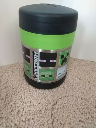 Minecraft Creeper Thermos® Funtainer Stainless Steel Insulated 10 Oz.  Food Jar