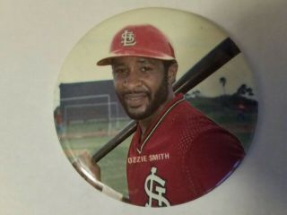 Ozzie Smith,  St.  Louis Cardinals 3 " Vintage Baseball Pin - Back Button