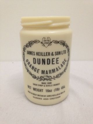 Vintage Dundee Orange Marmalade Jar James Keiller & Son London Screw Top