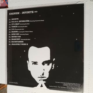 EMINEM - INFINITE LP - Limited Edition Clear Vinyl 2
