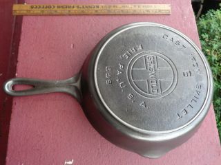 Early Griswold Cast Iron 6 Skillet Large Block Logo With Smoke Ring