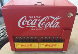 Vintage Coca - Cola Collectible Coke Machine Musical Bank - Die Cast Metal 1997