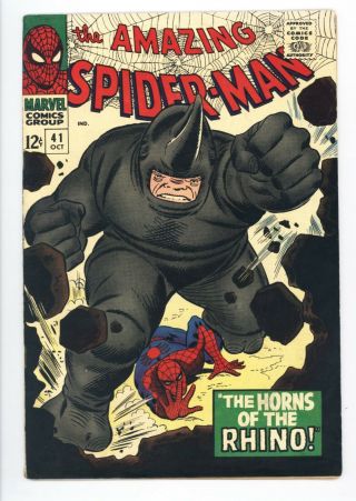 Spider - Man 41 Vol 1 1st Appearance Of The Rhino