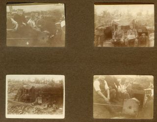 Wwi German Soldiers Photo Album Western Front France 48 Photographs