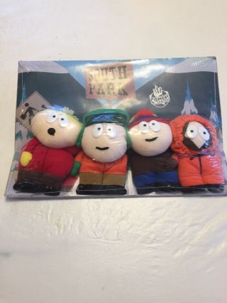 Nos South Park Vintage Plush Dolls 1998 On Card 4 Characters Tags