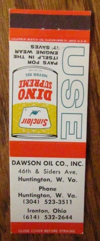Sinclair Gas Station: Dawson Oil (huntington,  West Virginia & Ironton Ohio) - K20