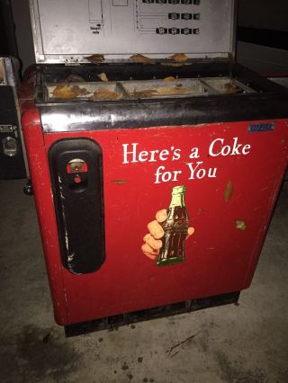 Vintage Coca Cola Pop Machine Glasco Coke Collectible Old Collect