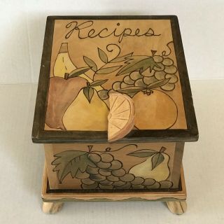 Sticks Object Art And Furniture Recipe Box Kiss The Cook Food Motif 94583