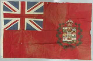 Old Vintage Canada British Ensign Cotton Printed Flag 36 " X 55 "