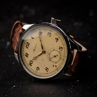 Vintage Unique Watches Alpina Pocket Watch In Art Deco Case Dial Gift