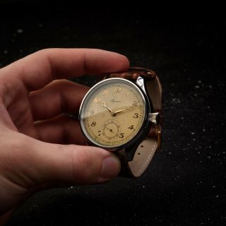 vintage Unique watches Alpina pocket watch in art deco case dial gift 3