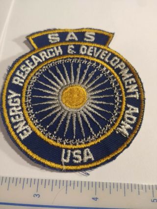 Vintage Energy Research And Development Administration Patch Rare Defunct 1977