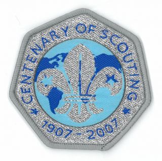 2007 World Scout Jamboree Official " Centenary Of Scouting " Souvenir Scouts Patch