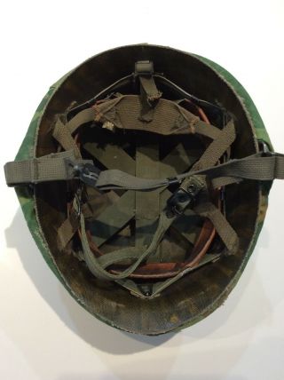 1965 Paratrooper Liner Vietnam War Us U.  S.  Airborne Helmet M1 Complete