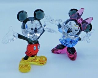 Swarovski Disney Mickey 1118830 And Minnie Mouse 1116765 Figurine Set