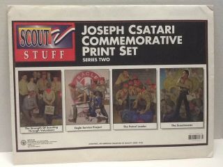 Boy Scouts Of America Norman Rockwell Commemorative Print Set Of 4,  Series 2