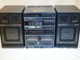 Sony Fh - 110wx Vintage Boombox Stereo Cassette Radio As - Is For Restore Apm - 177m
