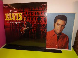 Elvis Presley:12 " Lp From Elvis In Memphis {vinyl Ex,  Cover/shrink Nm} Bonus Photo