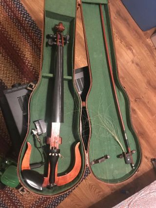 Vintage Electric Violin In Hard Case