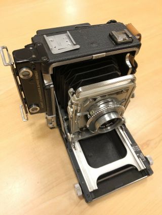 Vintage - Graflex Crown Graphic 4x5 Field Camera With Kodak Ektar 101mm F/4.  5