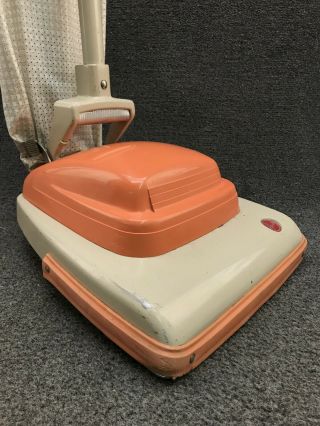 Mid Century Modern Hoover Convertible Upright Vacuum Cleaner In Salmon Pink