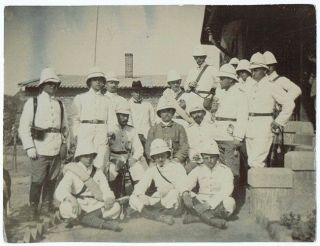 German Soldiers In Litsun China 1903 Old Chinese Photo