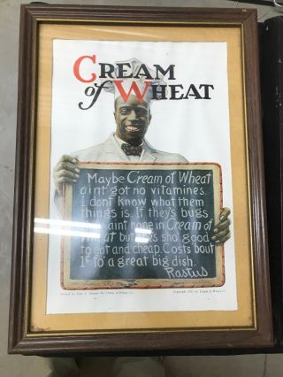 Cream Of Wheat Print 1921,  Old Dutch Cleanser 1916,  & Cartoon Print From 20’s